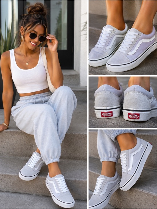 Vans Shoes - Vans Old Skool Light Grey Sneakers Men’s 8 / Women’s 9.5 Classic Skate Shoe